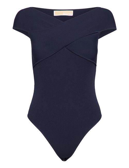 Michael Kors Eco Criss Cross Bodysuit Michael Kors Blue