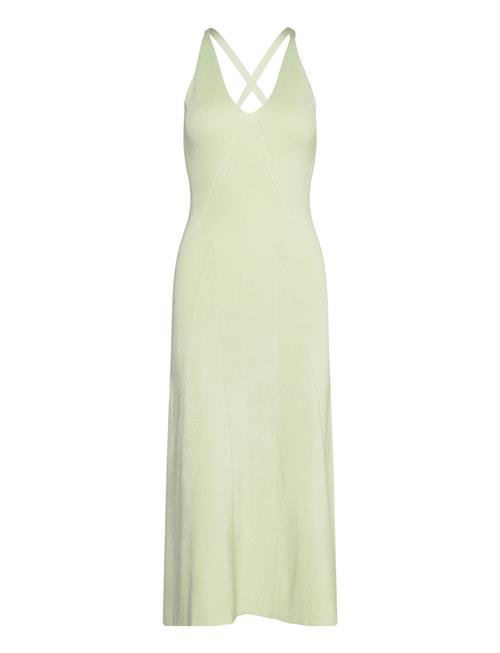 Malina Nyra V-Neck Knitted Midi Dress Malina Green