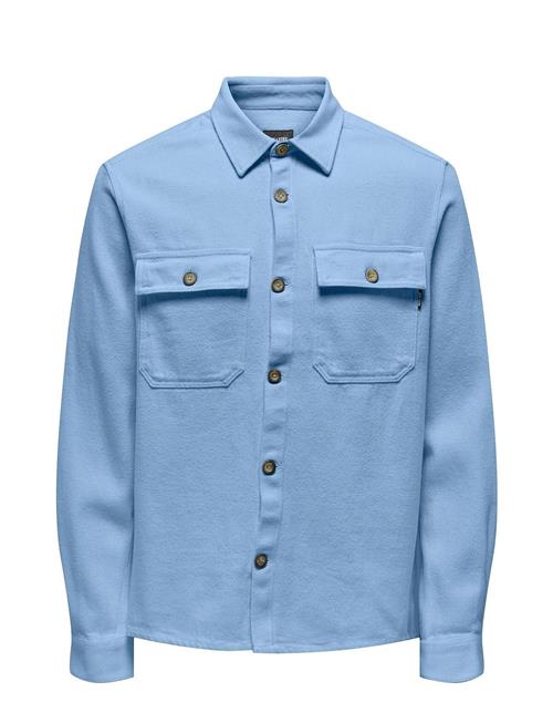 ONLY & SONS Onsmar Ovr Solid Ls Shirt Fd ONLY & SONS Blue