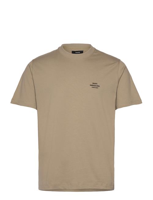 Cotton Jersey Frode Emb Logo Tee Mads Nørgaard Beige