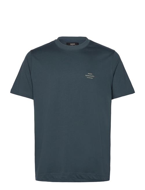 Mads Nørgaard Cotton Jersey Frode Emb Logo Tee Mads Nørgaard Blue