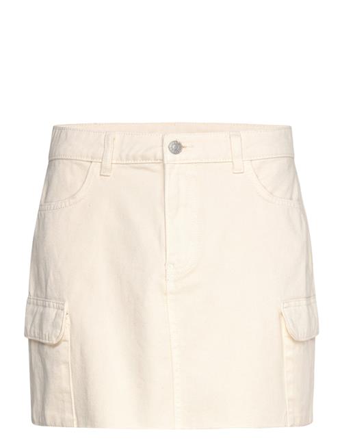 Bubbleroom Orla Cargo Denim Skirt Bubbleroom Beige