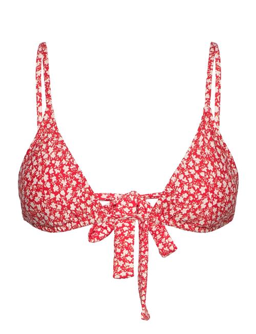 Mango Floral Triangle Bikini Mango Red