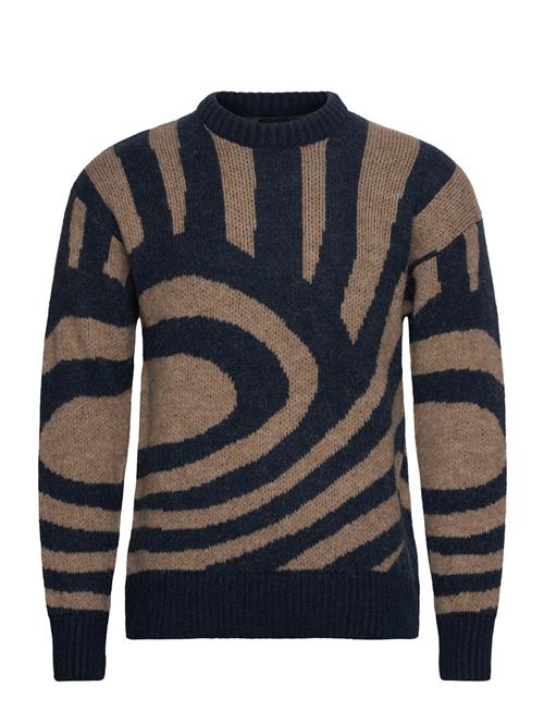 Hairy Big Waves Dropped Shoulder Sweater Scotch & Soda Brown