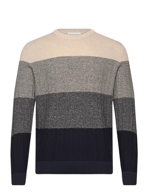 Tom Tailor Structure Mix Crewneck Knit Tom Tailor Patterned