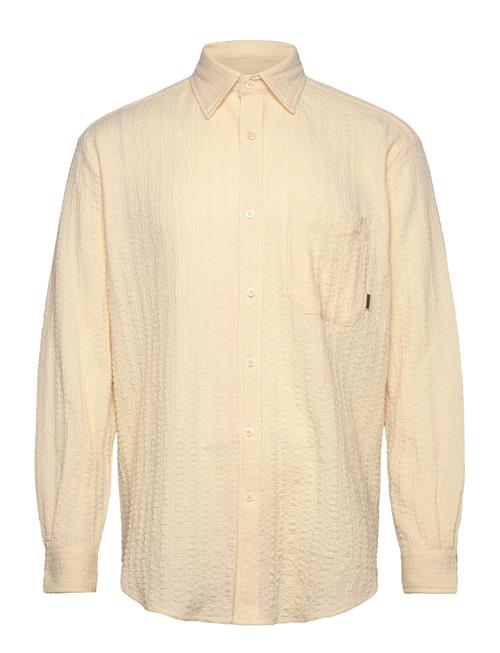 Wbyuzo Struck Shirt Woodbird Beige