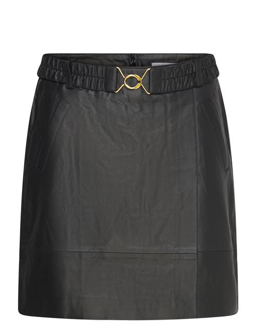 Coster Copenhagen Leather Skirt Coster Copenhagen Black