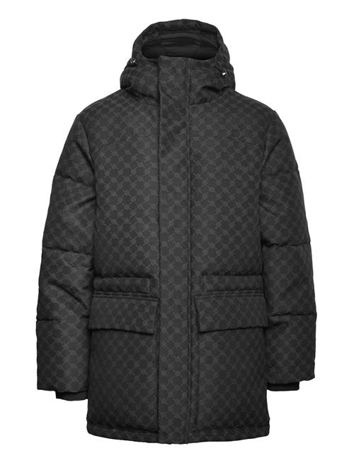 Oba Cotton Monogram Puffer Daily Paper Black