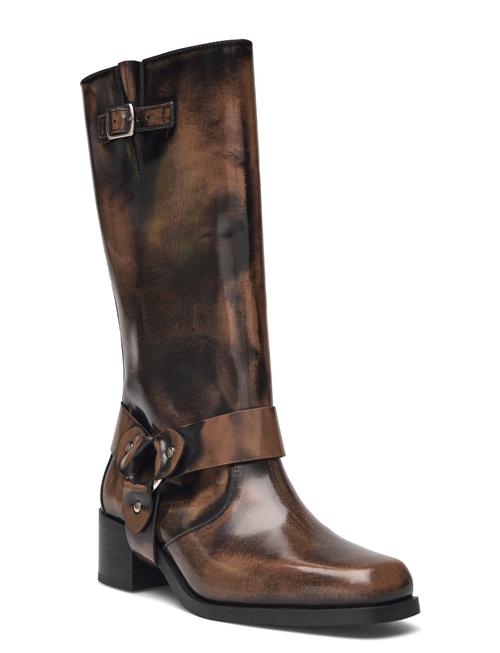 ALOHAS Rocky Brushed Brown Leather Boots ALOHAS Brown