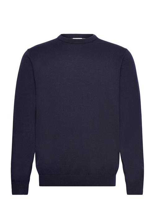 100  Merino Crew Neck Knit Lindbergh Black Navy