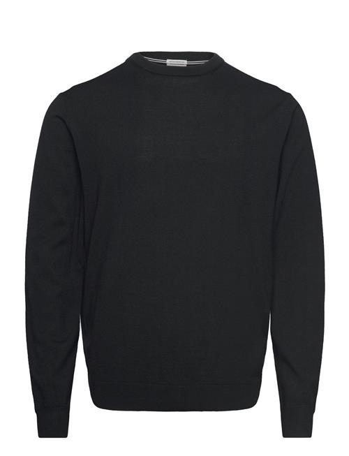 100  Merino Crew Neck Knit Lindbergh Black Black