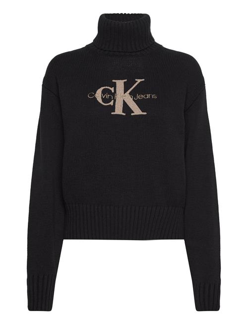 Calvin Klein Jeans Chenille Monologo Sweater Calvin Klein Jeans Black