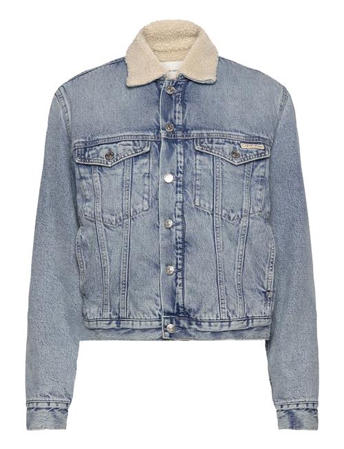 Regular Sherpa Denim Jacket Calvin Klein Jeans Blue