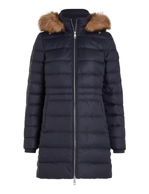 Tommy Hilfiger Tyra Down Coat With Fur Tommy Hilfiger Navy