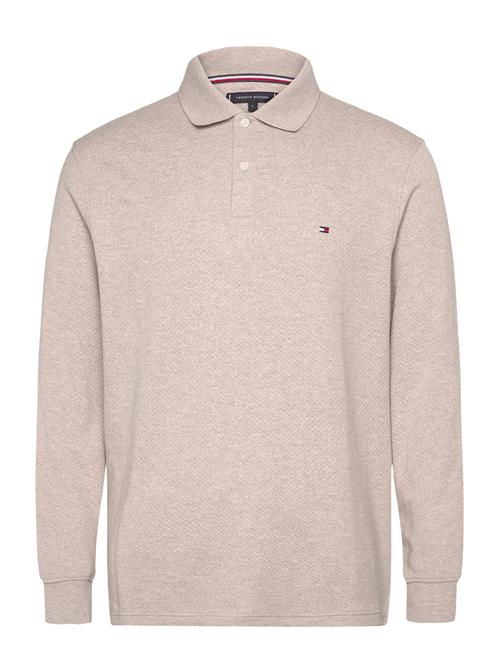 Tommy Hilfiger L/S Waffle Reg Polo Tommy Hilfiger Beige