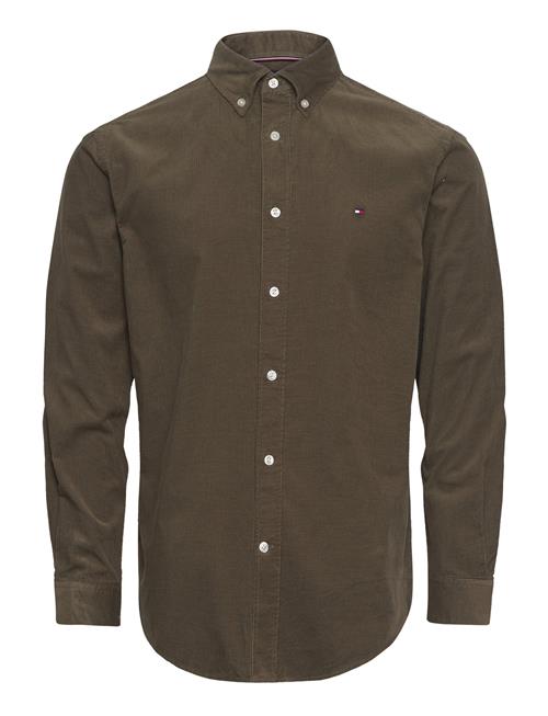 Solid Corduroy Rf Shirt Tommy Hilfiger Khaki