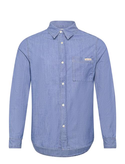 Calvin Klein Jeans Pocket Chambray Shirt Calvin Klein Jeans Blue