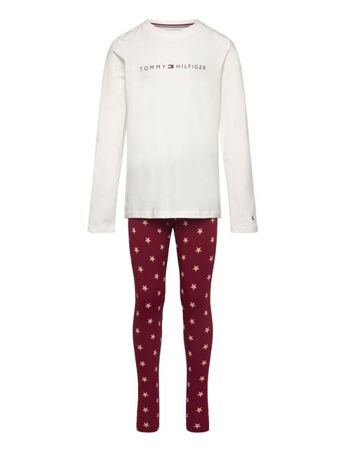 Ls Pj Legging Print Set Tommy Hilfiger White