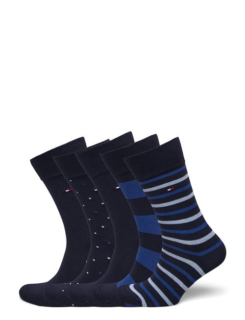 Tommy Hilfiger Th Men Sock 5P Giftbox Stripe Dot Tommy Hilfiger Navy