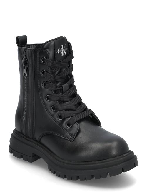 Calvin Klein Calvin Klein Jeans Lace-Up Combat Boots Calvin Klein Black