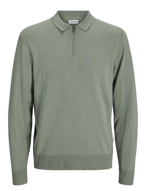 Jack & Jones Jjeemil Knit Polo Half Zip Ls Noos Jack & J S Green