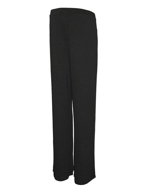 Mlfrederikke Wide Slit Jrs Pants Hw Mamalicious Black