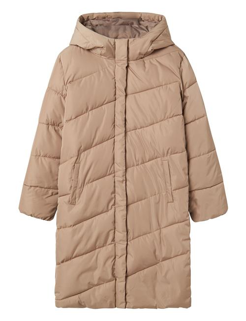 LMTD Nlfmyis03 Long Jacket Bias W Hood Fo LMTD Beige