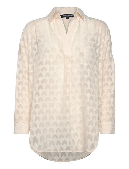 French Connection Geo Burnout Popover Shirt French Connection Beige