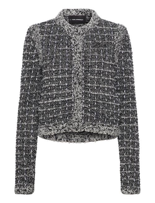 Karl Lagerfeld Boucle Cardigan Karl Lagerfeld Grey