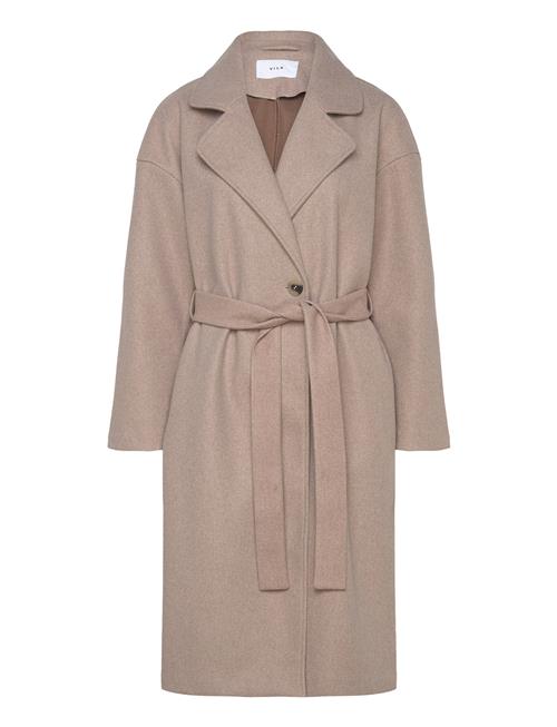 Vila Visolo L/S Long Coat/Tes Vila Beige