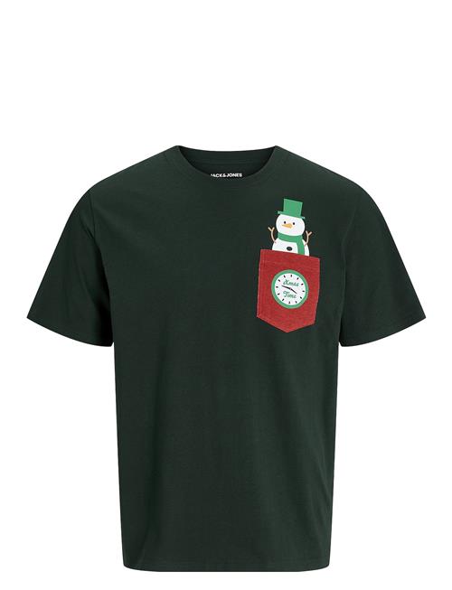 Jack & Jones Jjxmas Pocket Tee Ss Crew Neck Jack & J S Green