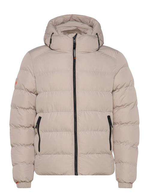 Superdry Hooded Sports Puffer Jacket Superdry Beige