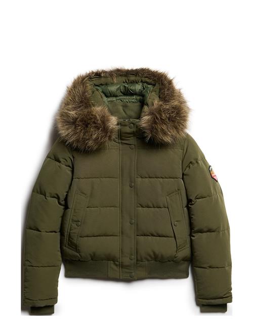 Superdry Everest Hooded Bomber Jkt Superdry Khaki