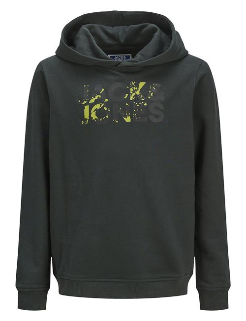 Jack & Jones Jjstyd Corp Splash Sweat Hood Ln Jnr Jack & J S Grey