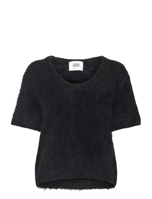 Juliana Short Sleeve Knit Twist & Tango Black