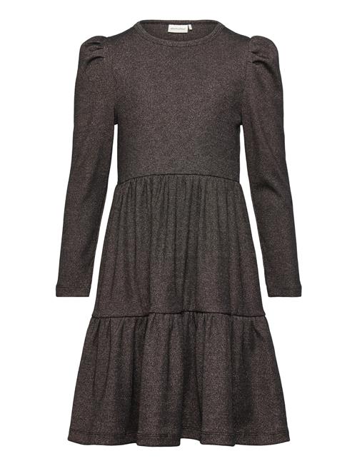 Minymo Dress Ls Glitter Rib Minymo Black