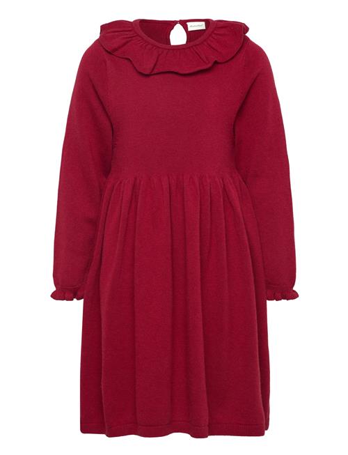 Minymo Dress Ls Knit Minymo Red