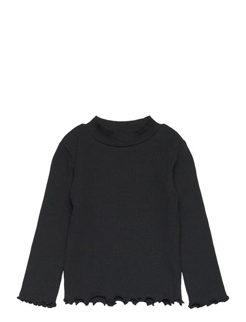 Mango Turtleneck Long-Sleeved T-Shirt Mango Black