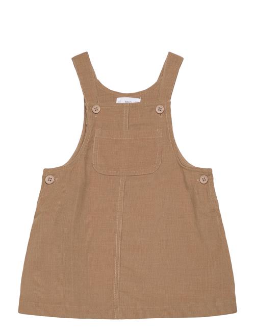 Mango Micro-Corduroy Pinafore Dress Mango Brown