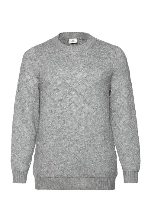 ONLY Carmakoma Caralba L/S Glitter O-Neck Knt ONLY Carmakoma Grey