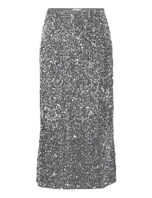 Vila Vifaith Hw Midi Sequin Skirt/Vol Vila Silver