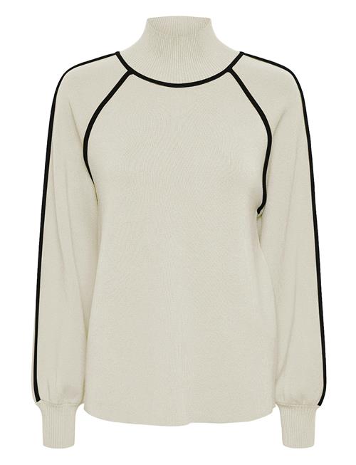 YAS Yascora High Neck Ls Knit Pullover YAS Cream