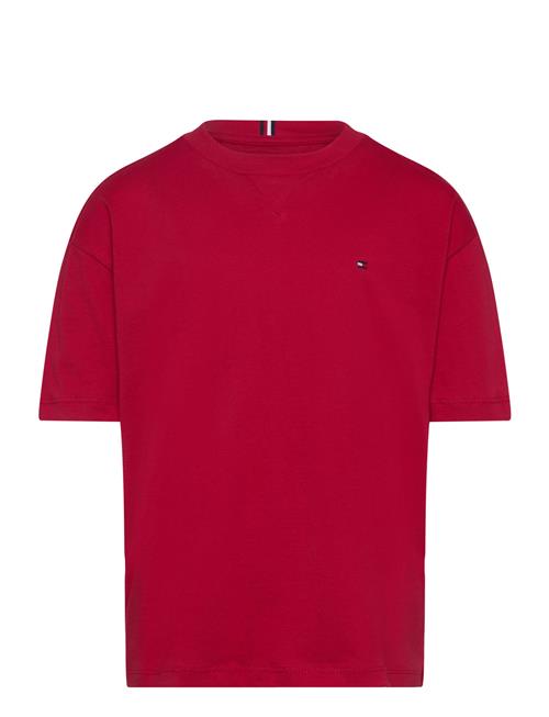 Essential Tee Ss Tommy Hilfiger Red