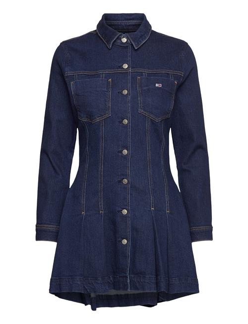 Denim Pleated Trucker Dress Tommy Jeans Navy