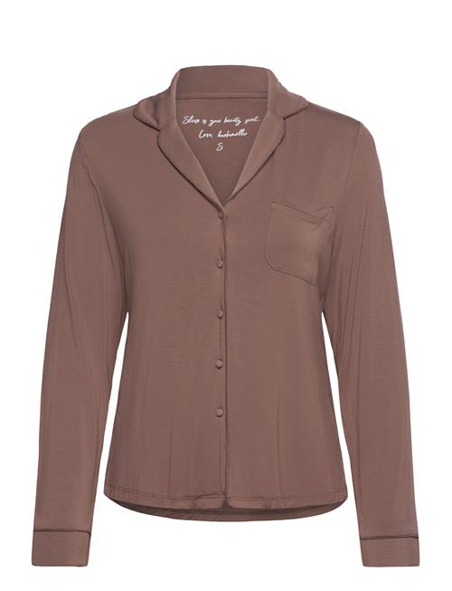 Hunkemöller Jacket Ls Jersey Essential Hunkemöller Brown