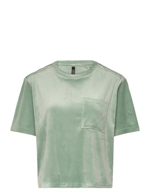 Hunkemöller Top Ss Velours Pocket Hunkemöller Green