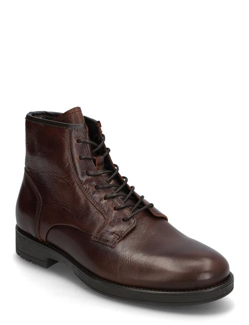 Bianco Bialars Lace Up Boot Tumbled Leather Bianco Brown