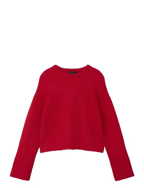 LMTD Nlfride Ls Short Rib Knit LMTD Red