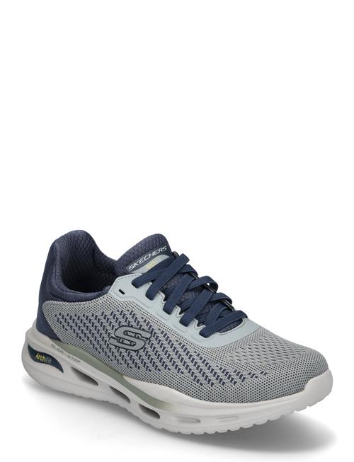 Mens Relaxed Fit Arch Fit Orvan - Trayver Skechers Grey