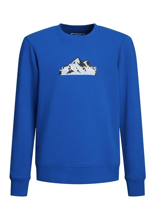 Jack & Jones Jcomountain Logo Sweat Crew Neck Sn Jnr Jack & J S Blue